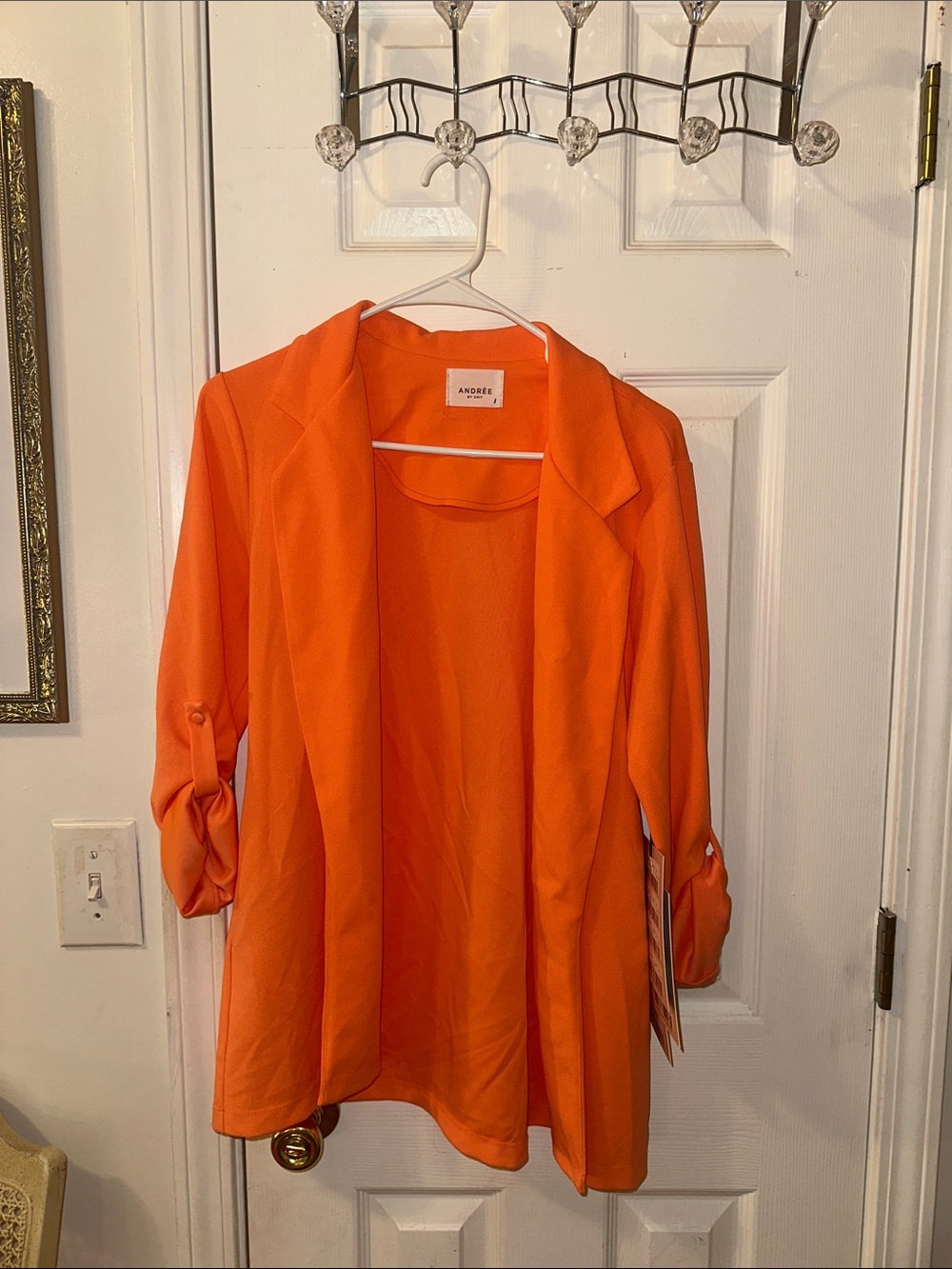Andree By Unit Neon Orange Blazer